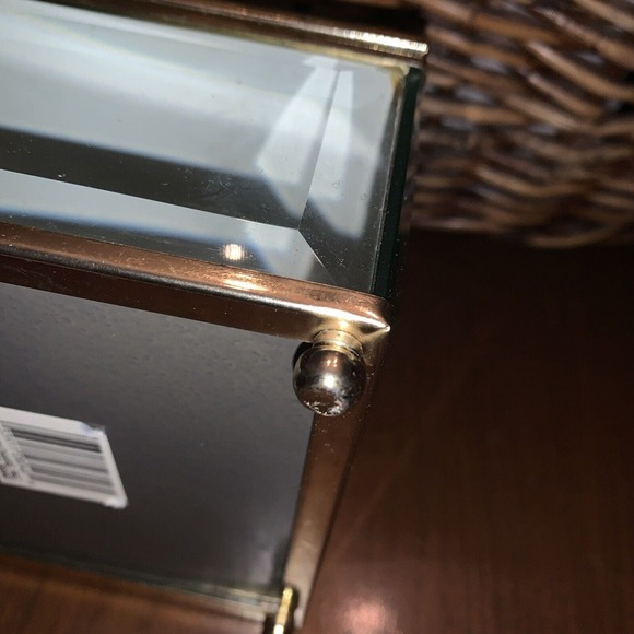 Vintage Mirrored Glass Angel/Rapheal Trinket Box - Picture 10 of 11